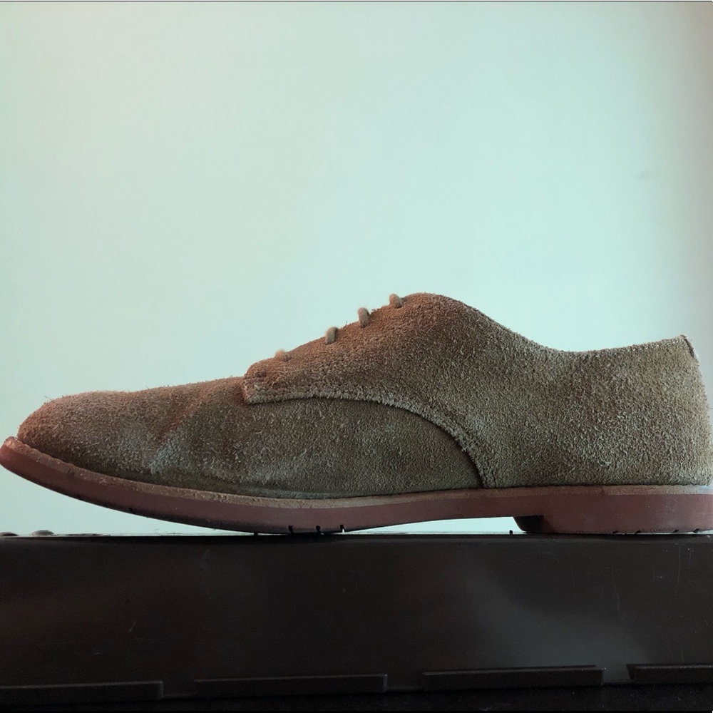 vintage bass & co suede buck oxfords